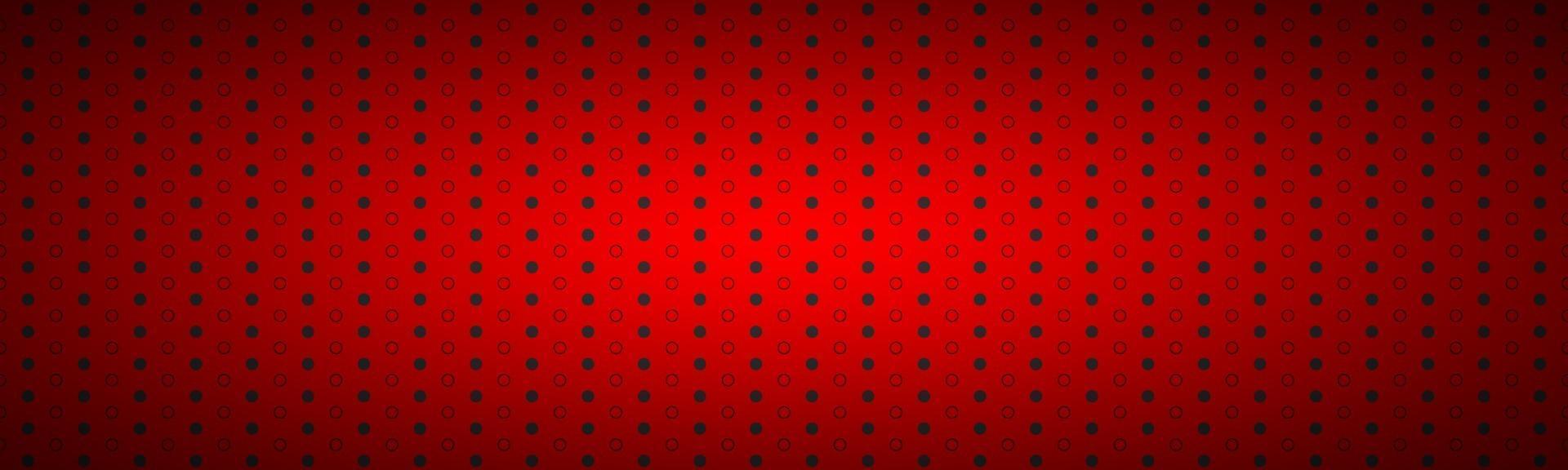 Structured dark red metallic perforated header. Technology design banner. Vector illustration
