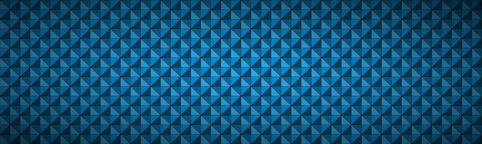 Blue abstract textured triangular header. Modern polygonal geometric texture banner. Vector pattern