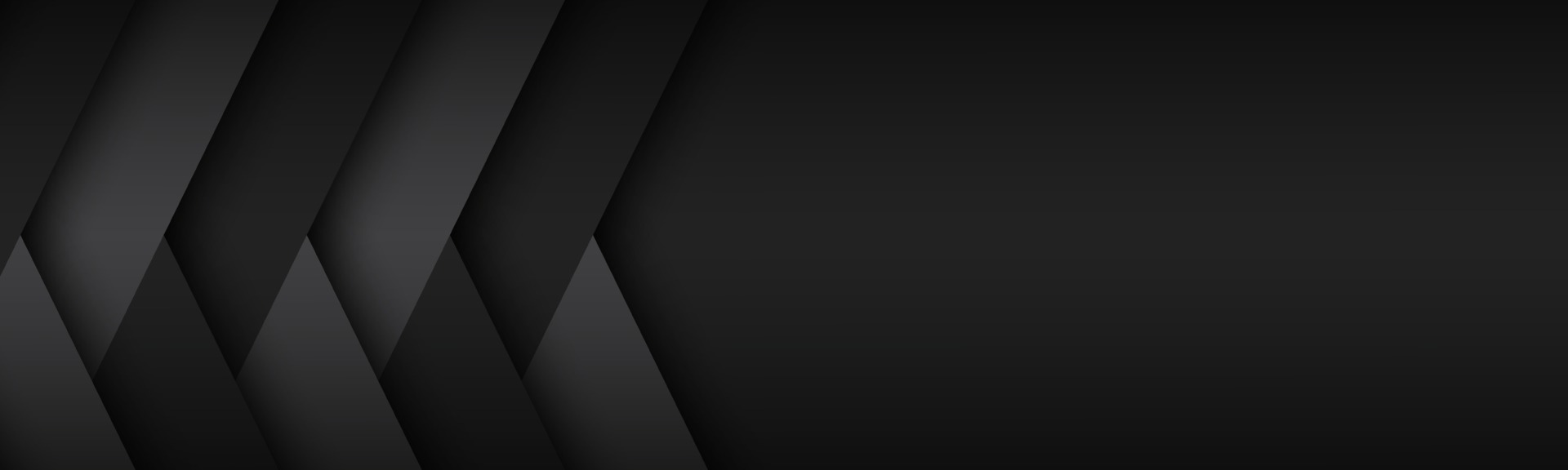 Black and grey overlayed paper layers. Abstract modern vector header with place for your text