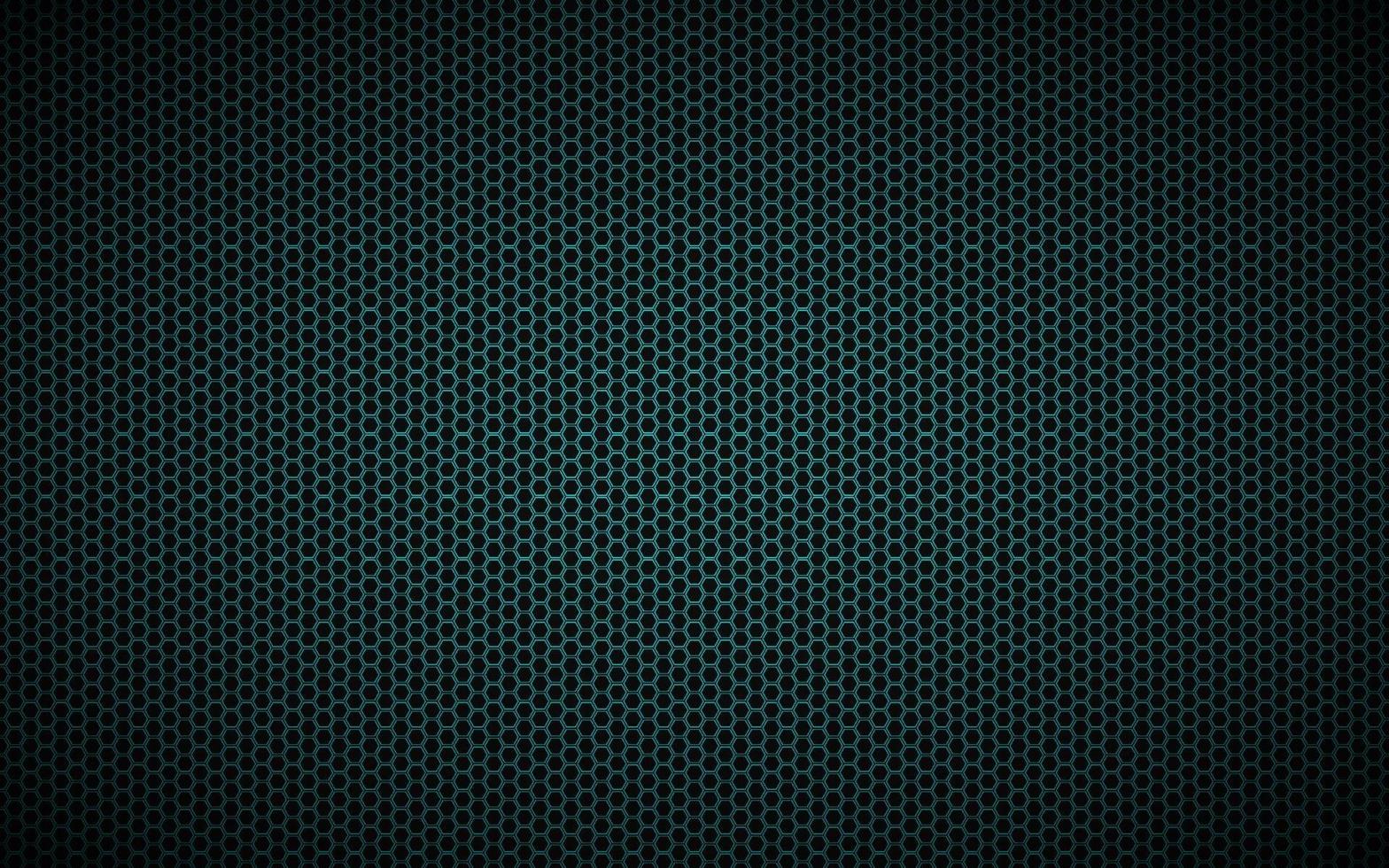 moderno fondo geométrico negro y azul oscuro con rejilla poligonal. patrón hexagonal metálico negro abstracto. ilustración vectorial simple vector