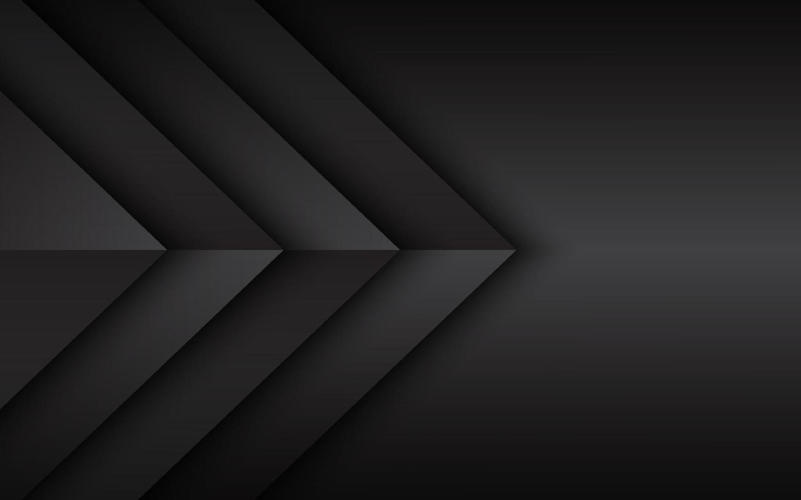 Black and grey overlayed arrows. Abstract modern vector background with place for your text. Material design. Abstract widescreen background