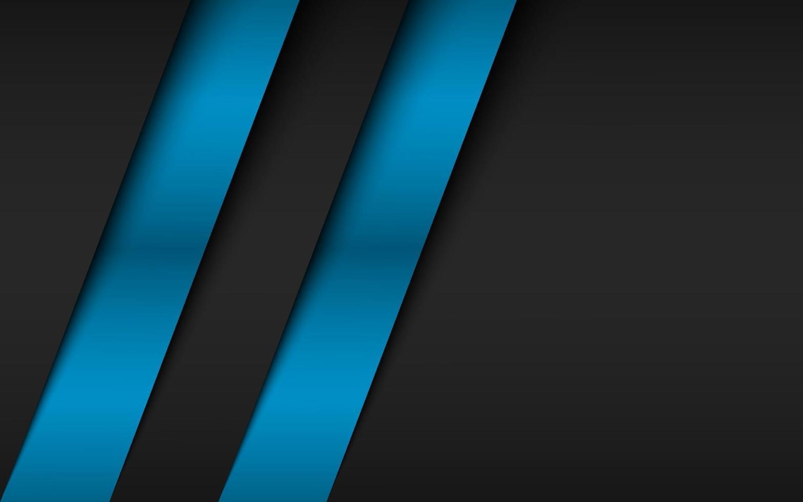 Fondo de material moderno negro con capas superpuestas en colores negro y azul. banner para tu negocio vector