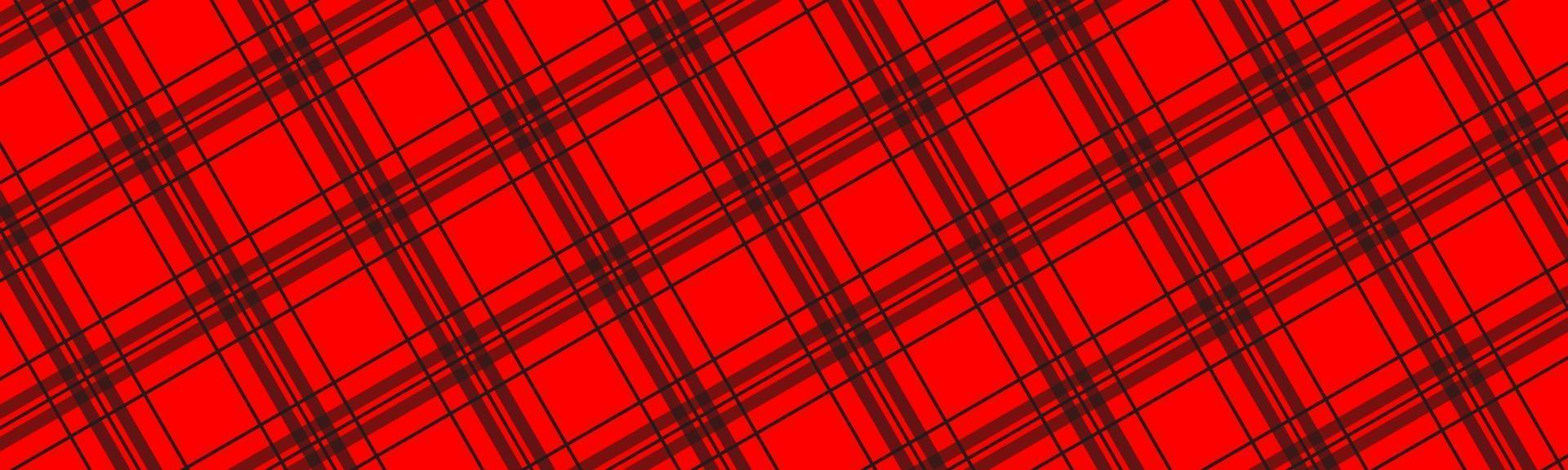encabezado de patrón a cuadros diagonal negro y rojo. banner abstracto retro simple. ilustración vectorial vector