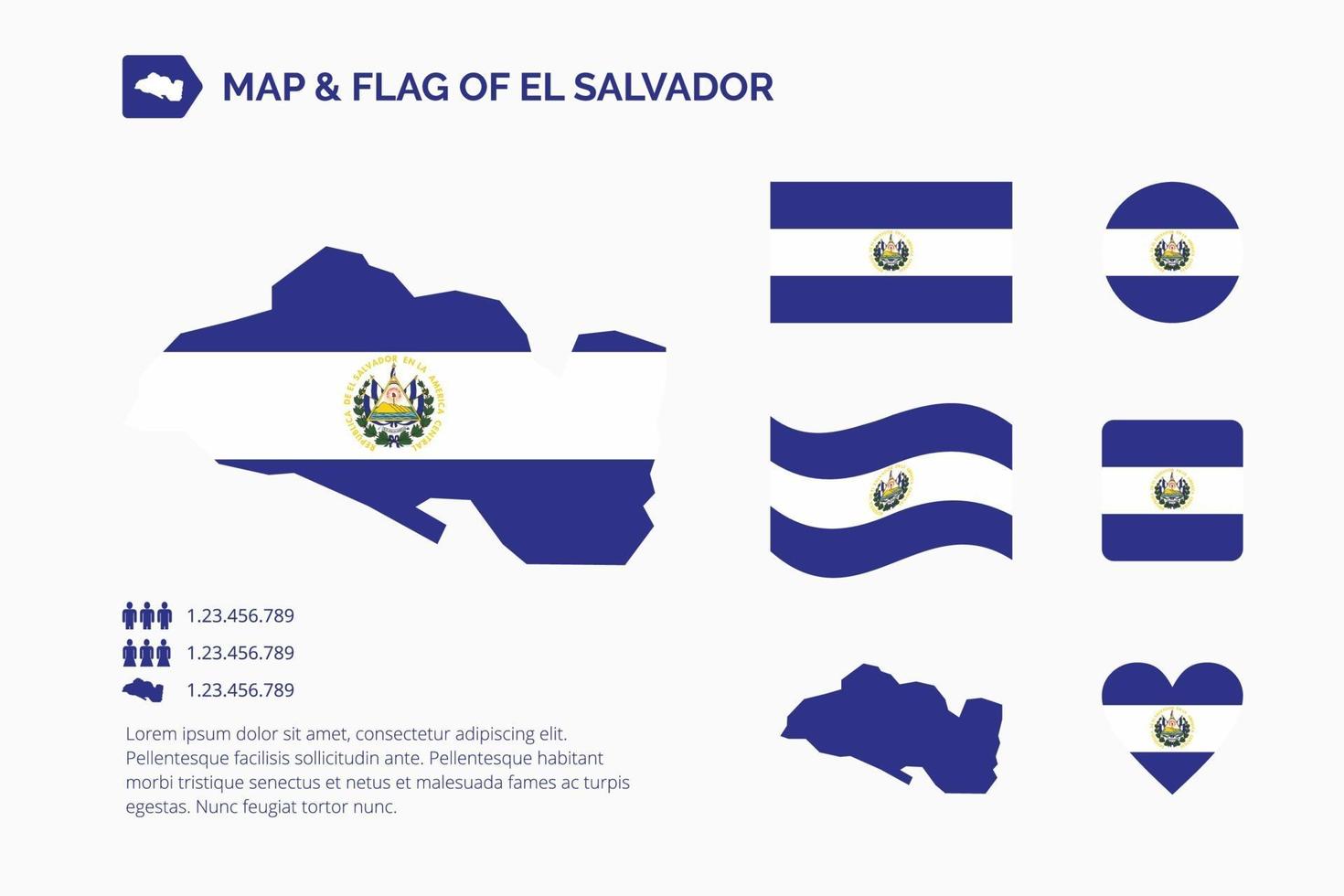 Map and flag of Salvador vector