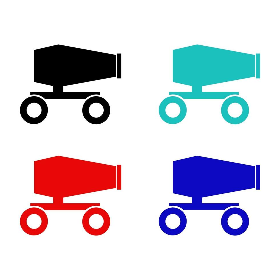 Cannon On White Background vector