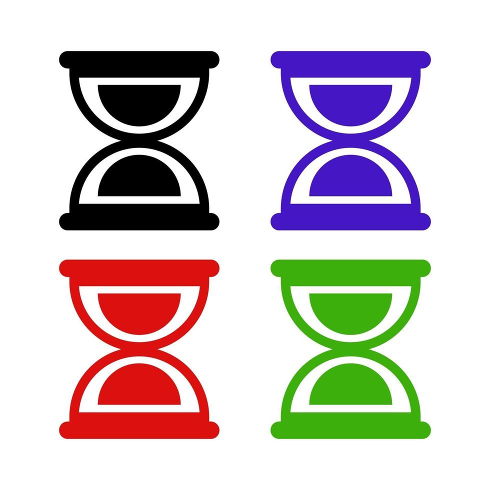 Hourglass On White Background vector