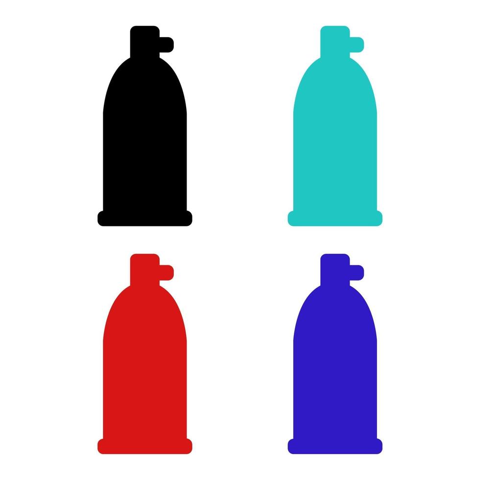 Set Of Spray Bottle On White Background vector