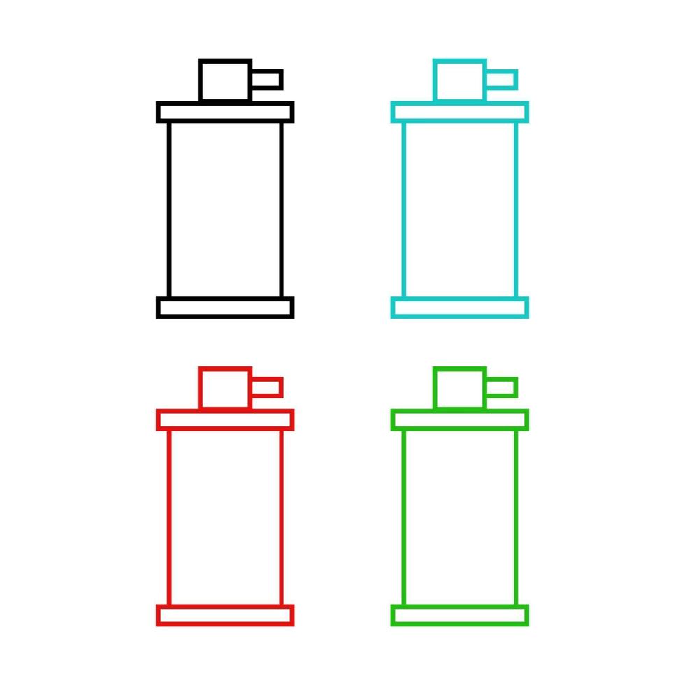 Set Of Spray Bottle On White Background vector