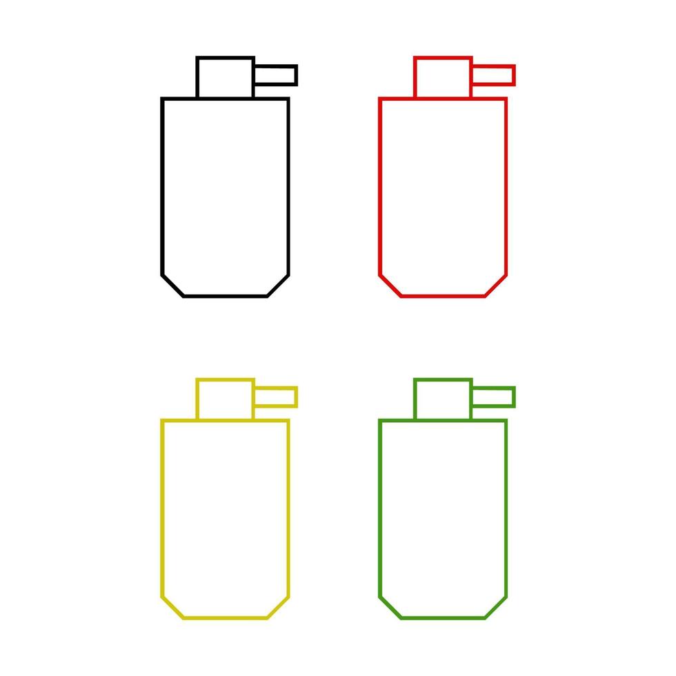 Set Of Spray Bottle On White Background vector
