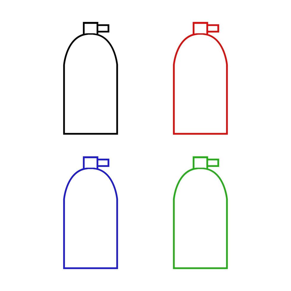 Set Of Spray Bottle On White Background vector