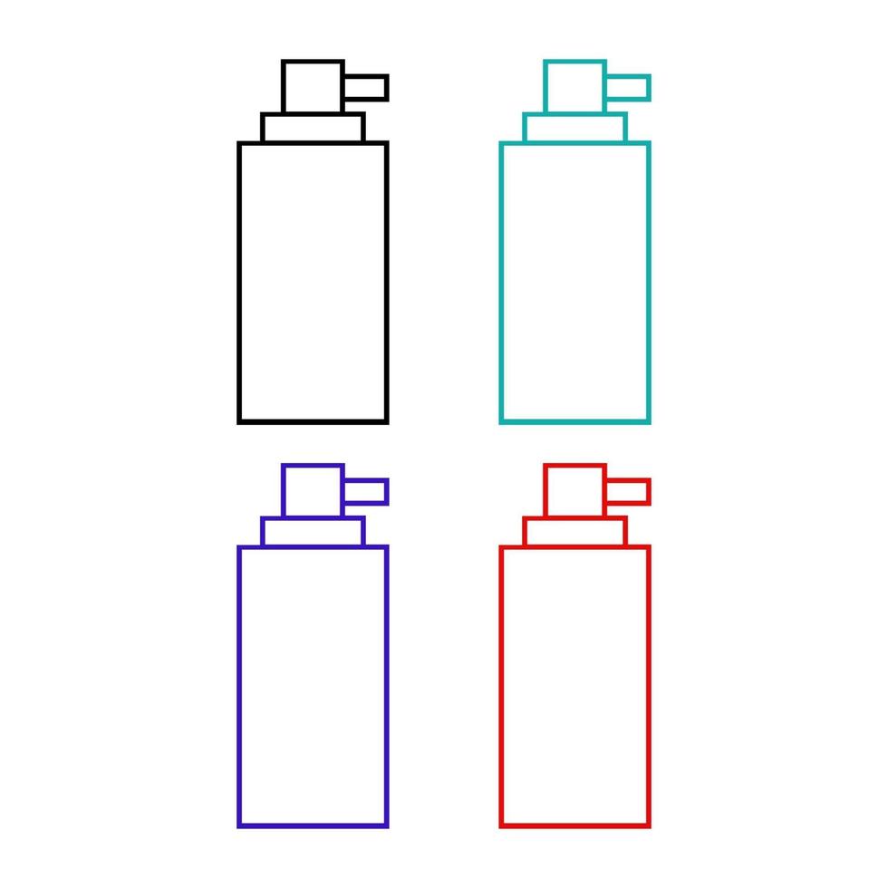 Set Of Spray Bottle On White Background vector