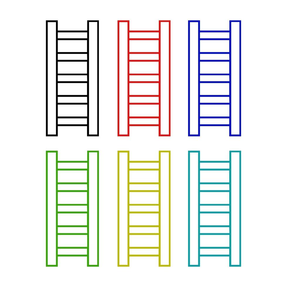 Ladder On White Background vector
