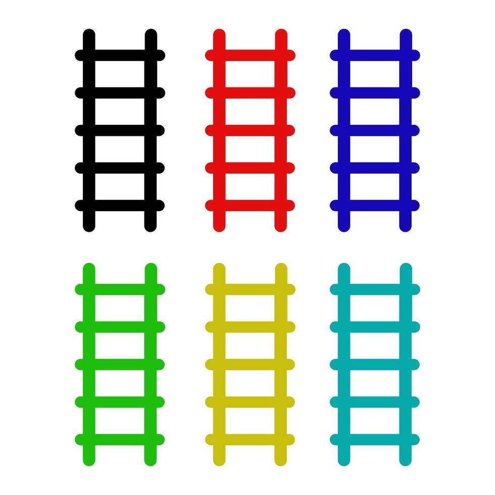 Ladder On White Background vector