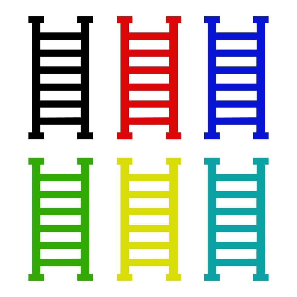 Ladder On White Background vector
