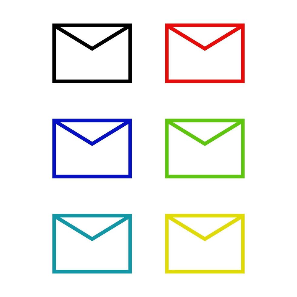 Message Set On White Background vector