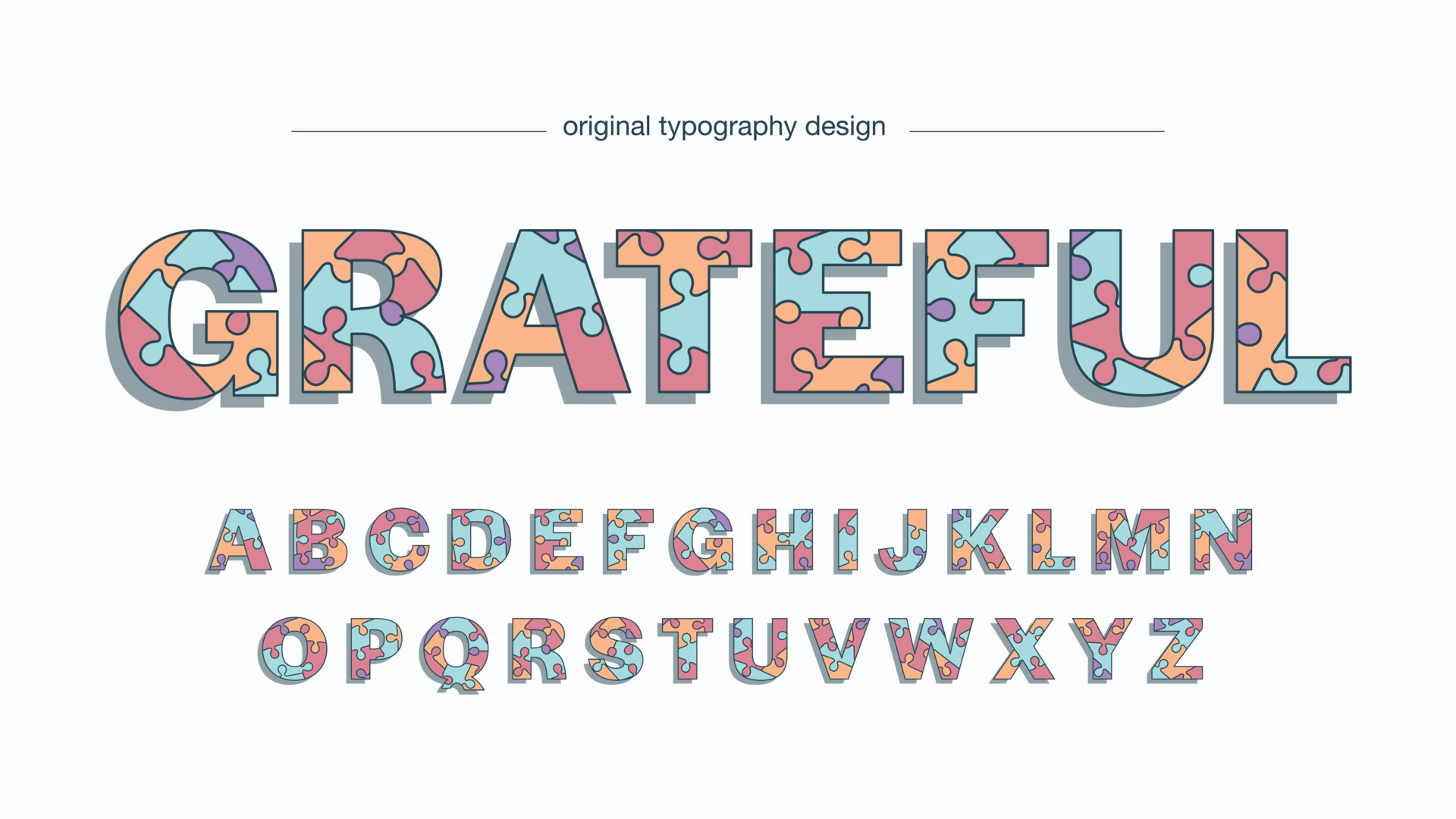 Puzzle Font Vector Art, Icons, and Graphics for Free Download