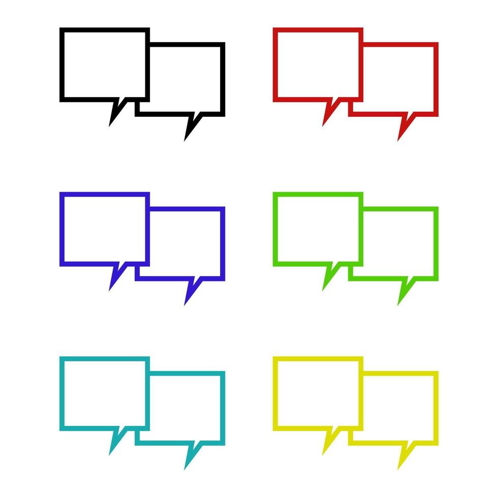 Cloud Dialogue Set vector