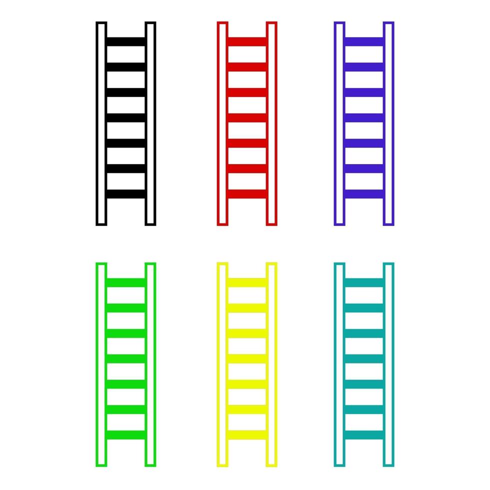 Ladder On White Background vector