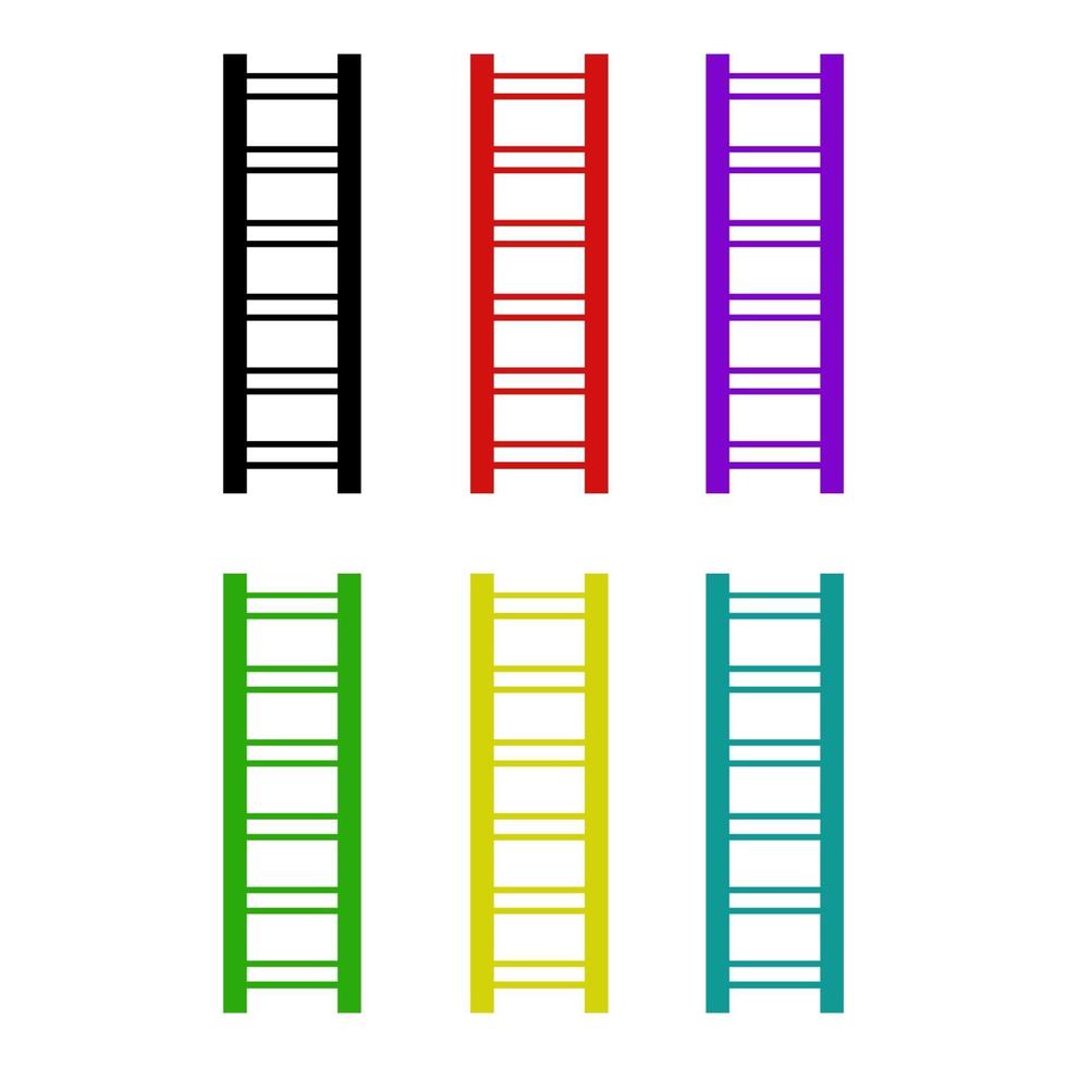 Ladder On White Background vector