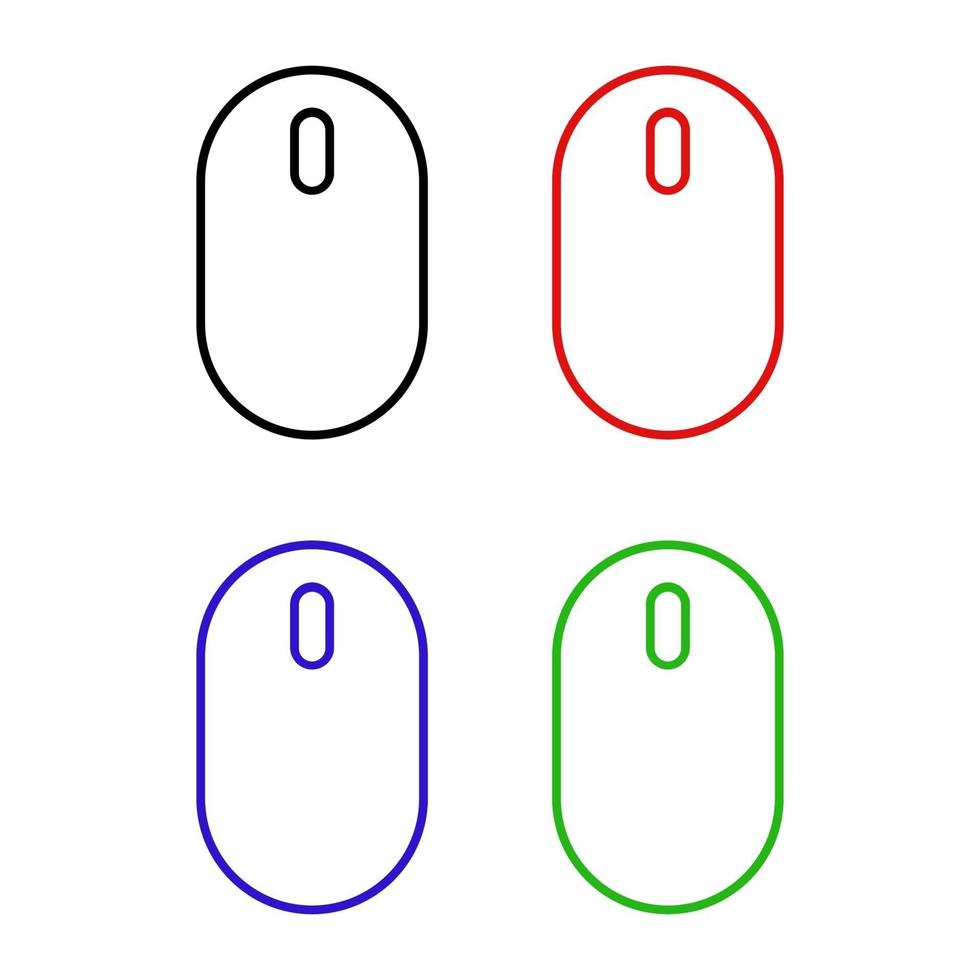 Mouse On White Background vector
