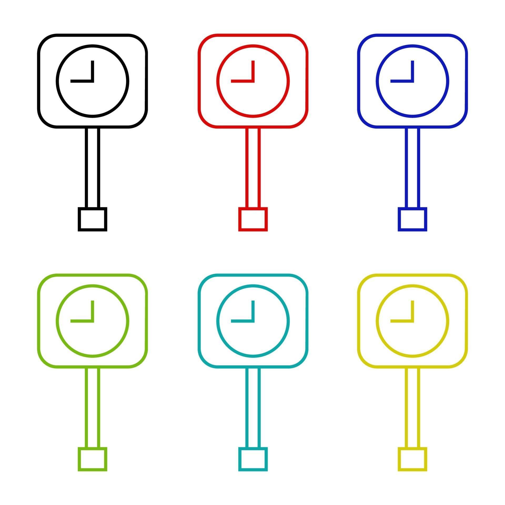 Pendulum Clock On White Background 2083049 Vector Art at Vecteezy