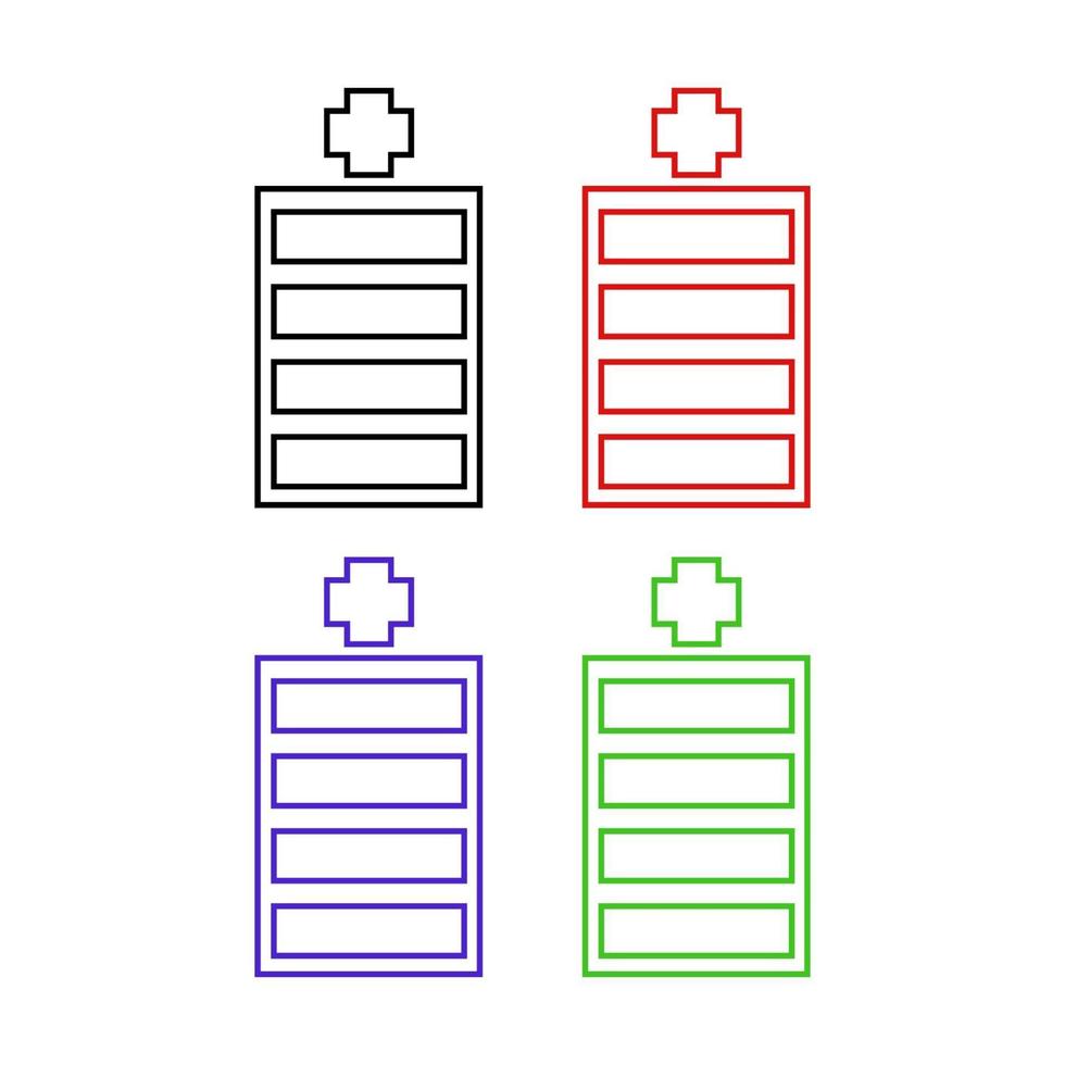 Hospital Set On White Background vector