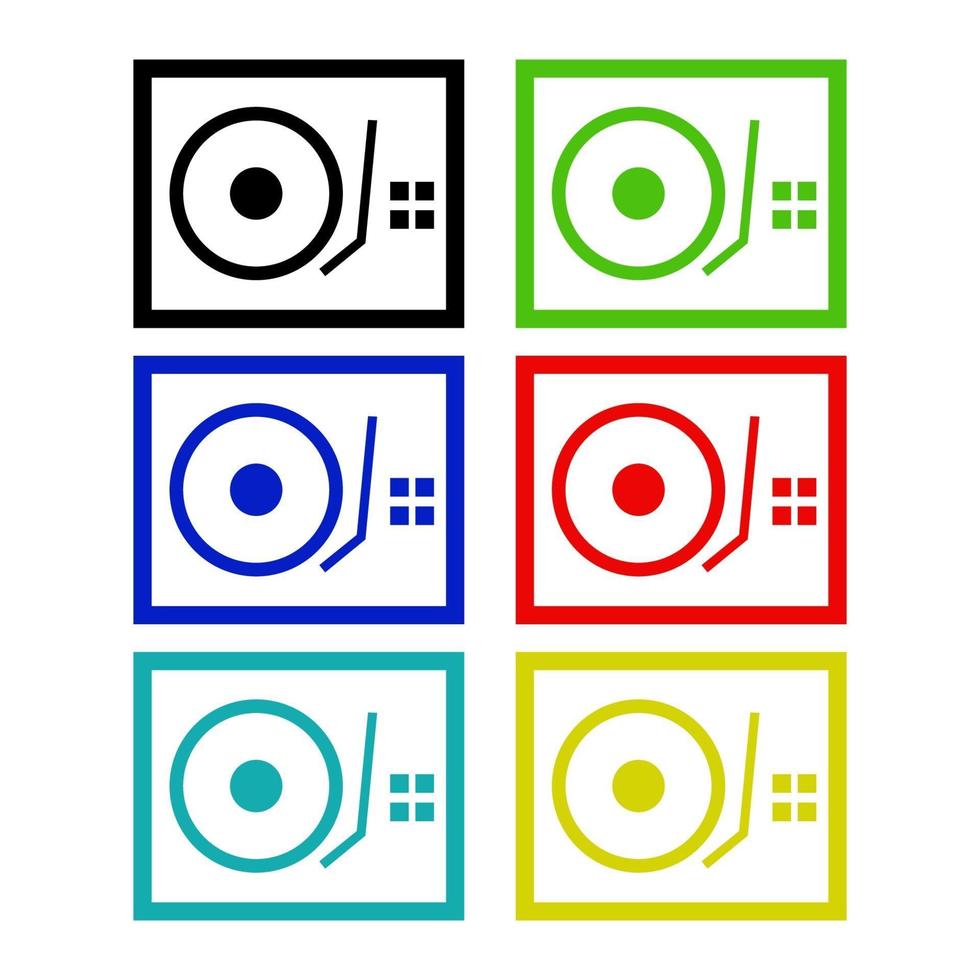 Dj Mixer On White Background vector