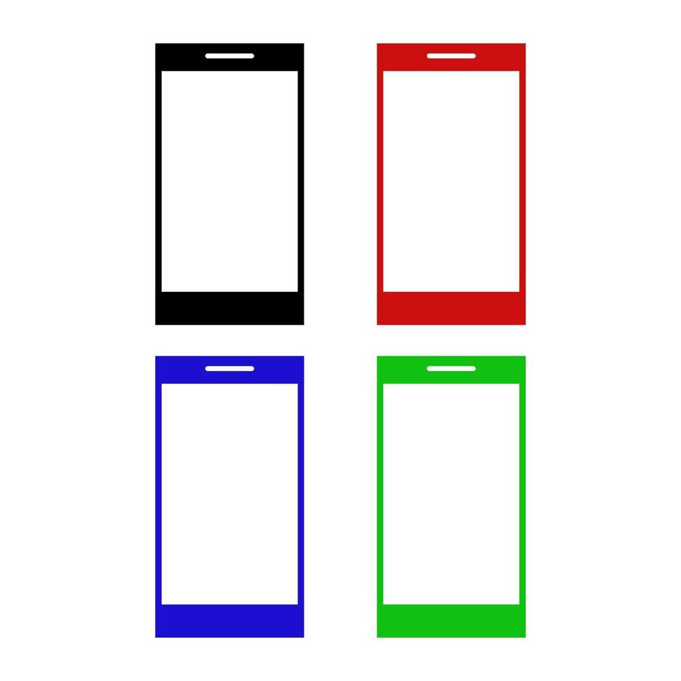 smartphone sobre fondo blanco vector