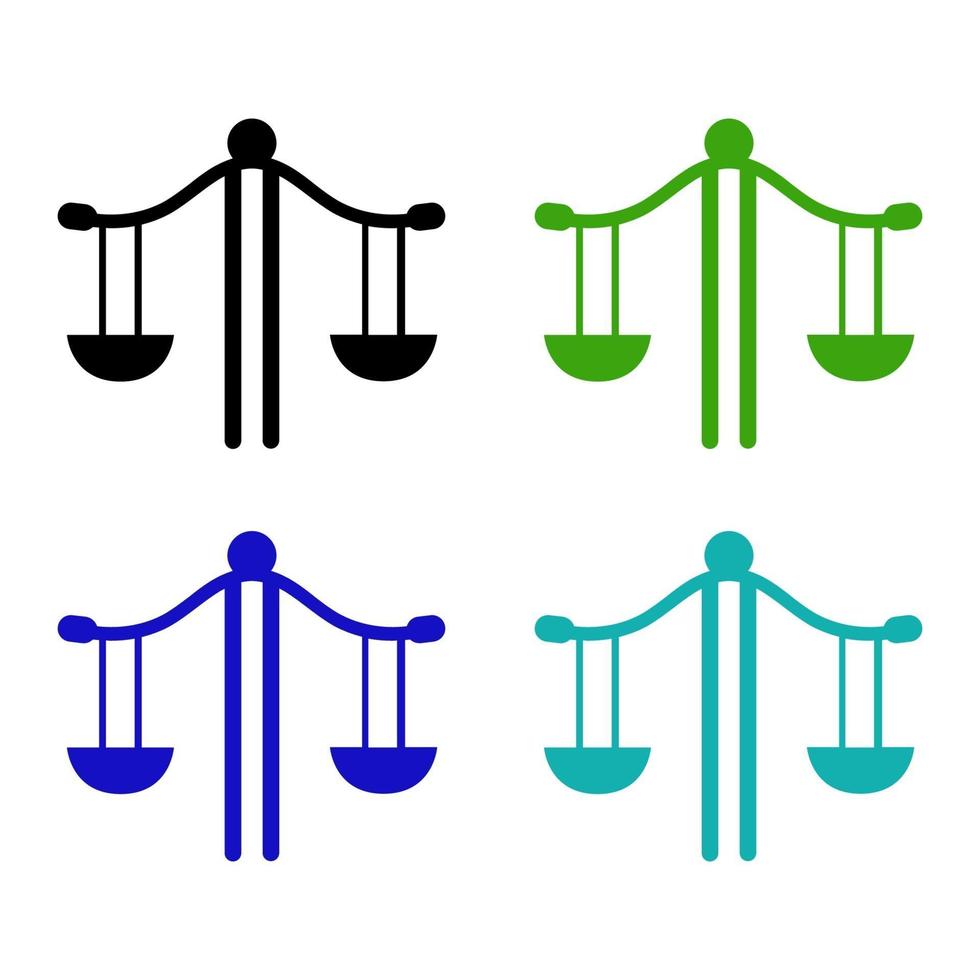 Set Of Scales On White Background vector