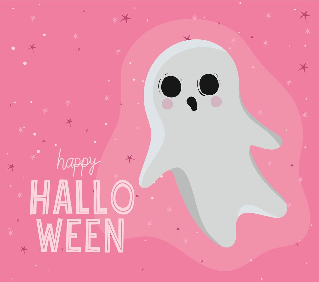 Halloween ghost cartoon vector design
