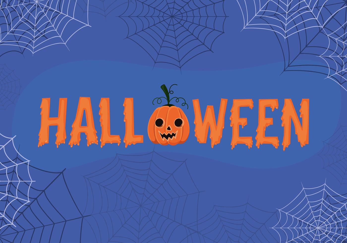 fondo de halloween con letras de dibujos animados 2083790 Vector en Vecteezy