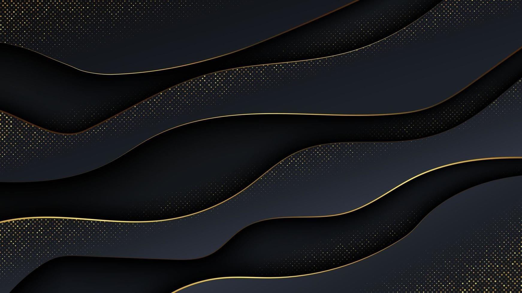 Luxury abstract background in wave style. vector