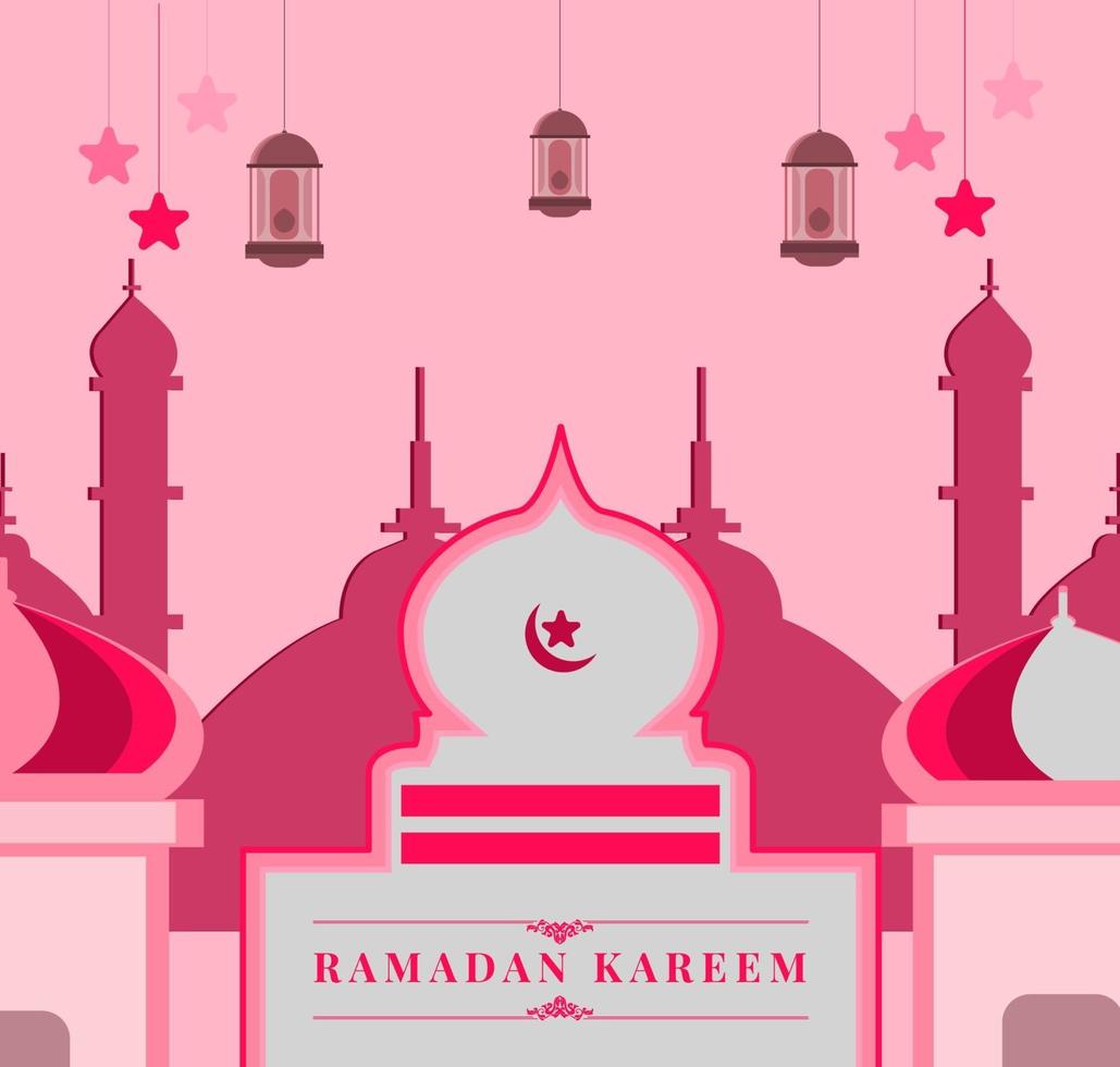 ramadan kareem banner vector