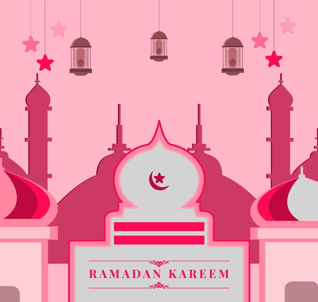 ramadan kareem banner vector