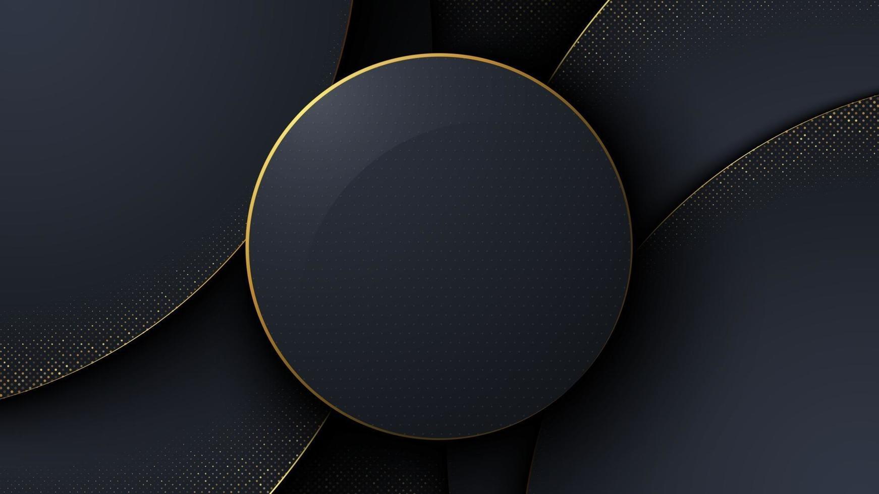 Luxury abstract background in the form of circles. vector