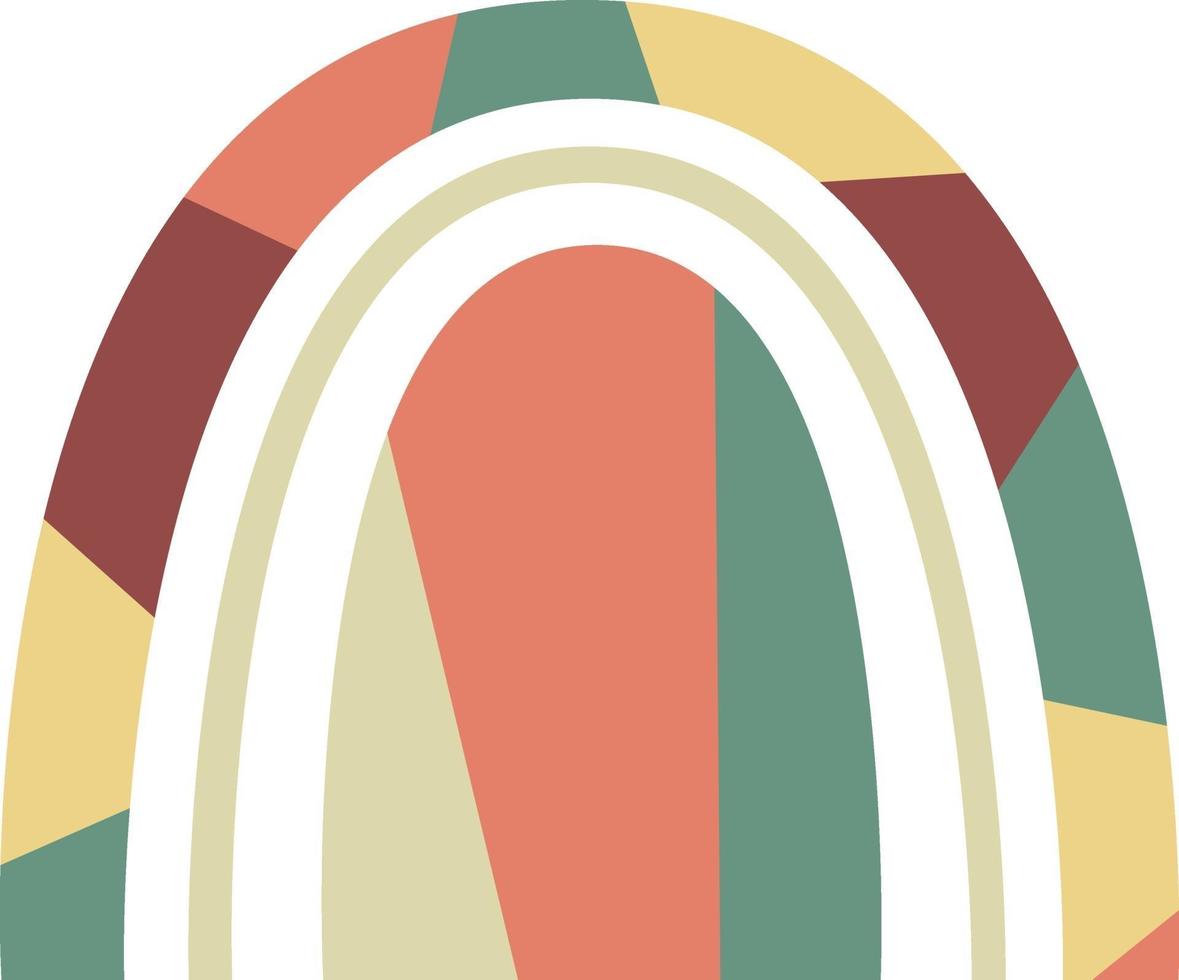 Abstract geometric rainbow vector