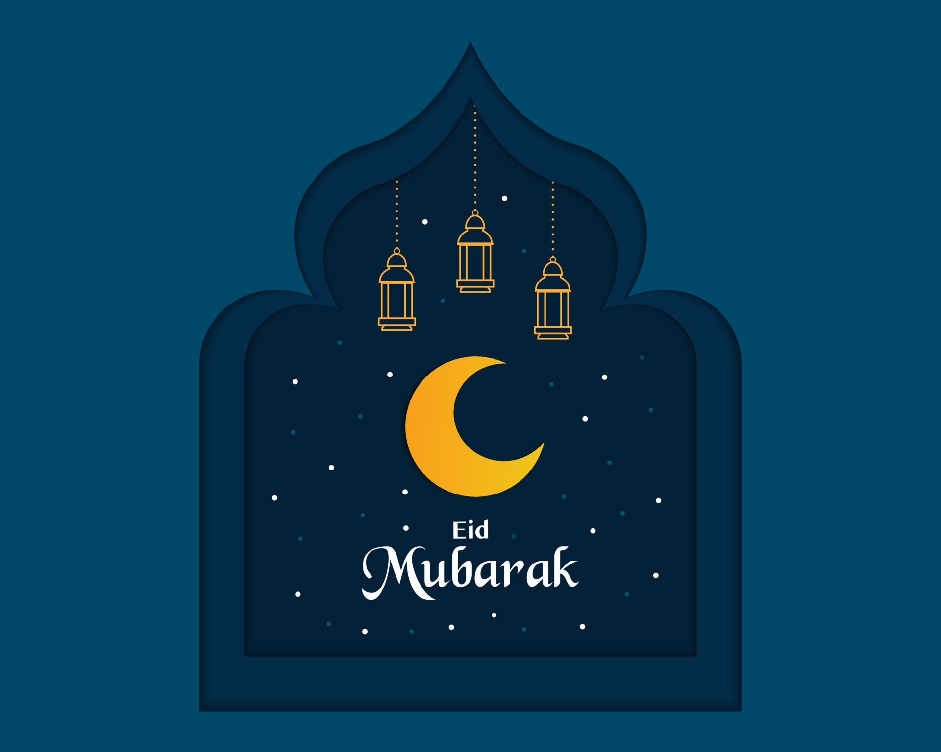 Simple Eid Mubarak Greeting Template 2083929 Download Free Vectors