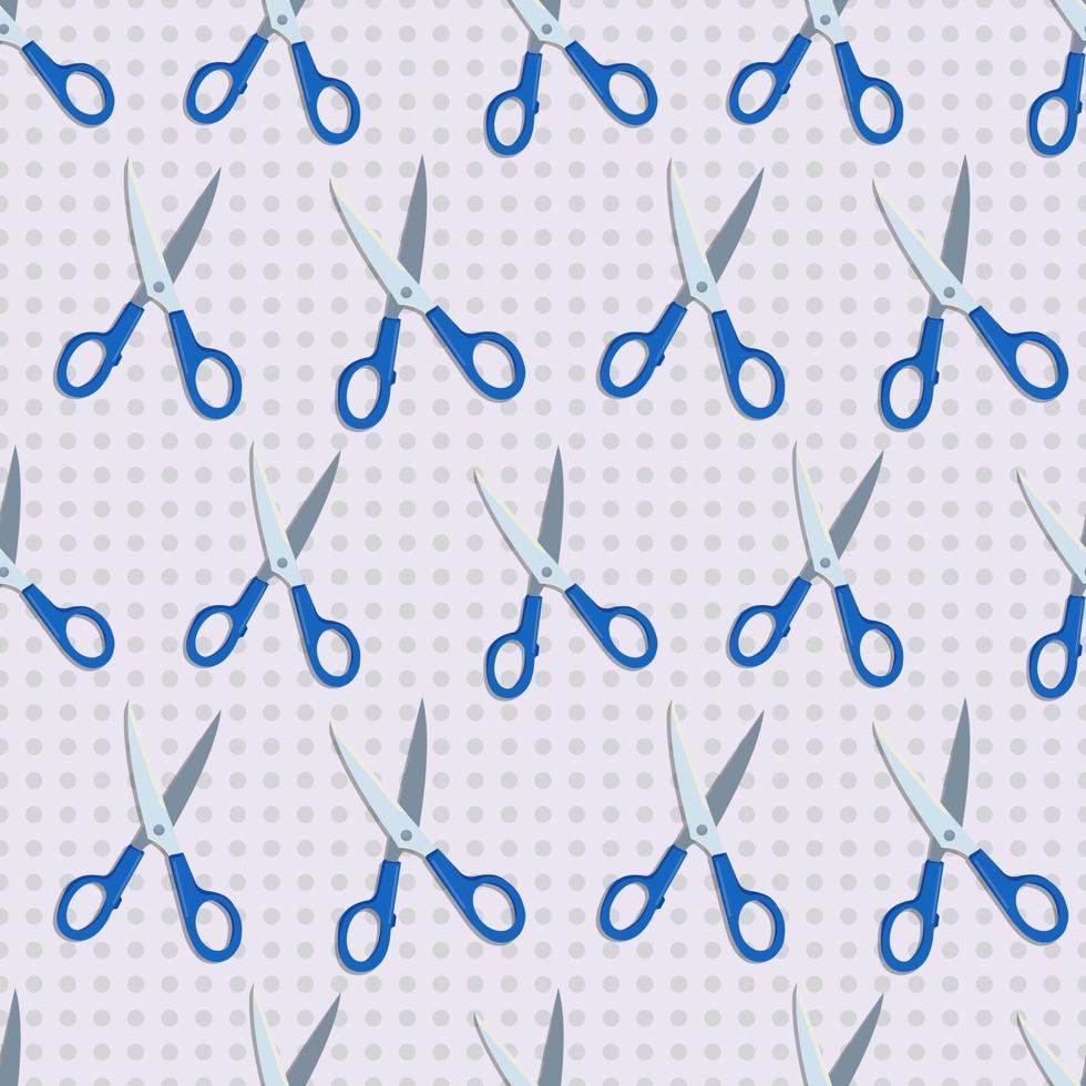 scissors tools seamless pattern illustration vector