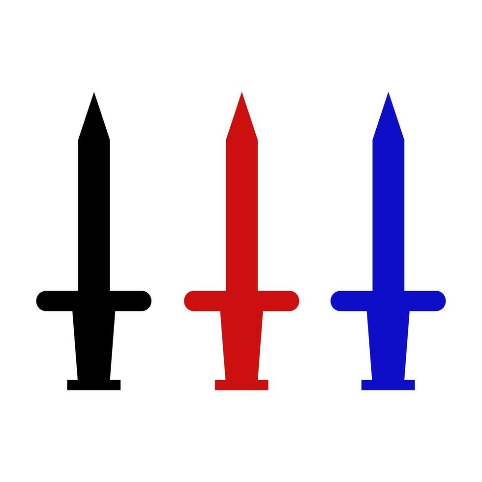 Sword On White Background vector
