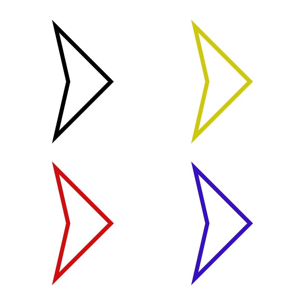 flecha sobre fondo blanco vector