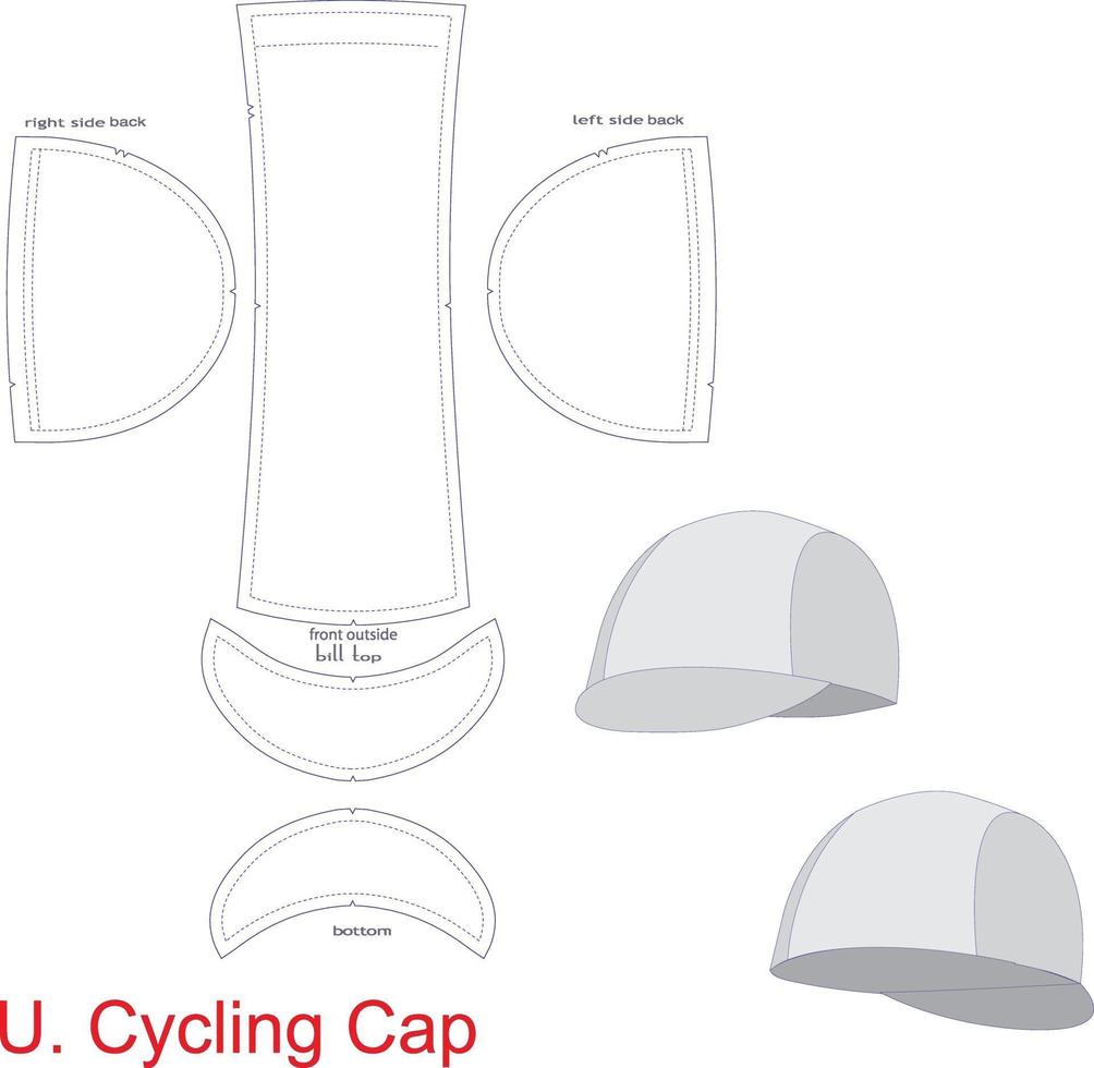Download U Cycling Caps Mock Ups Artworks 2084688 Vector Art At Vecteezy