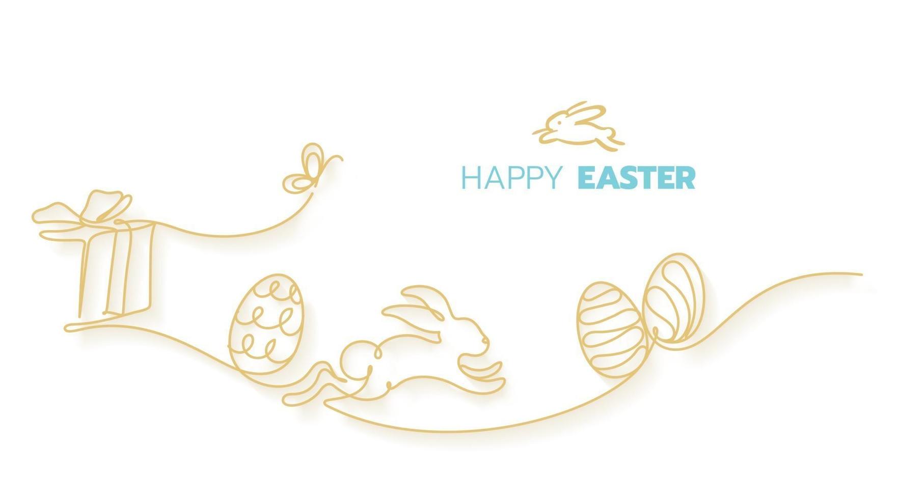 Happy easter day celebration vector illustration