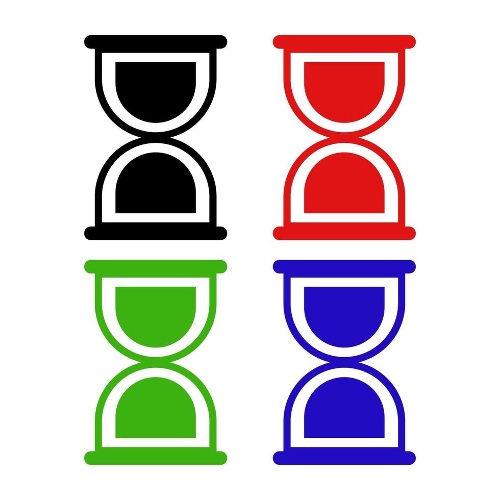Hourglass On White Background vector