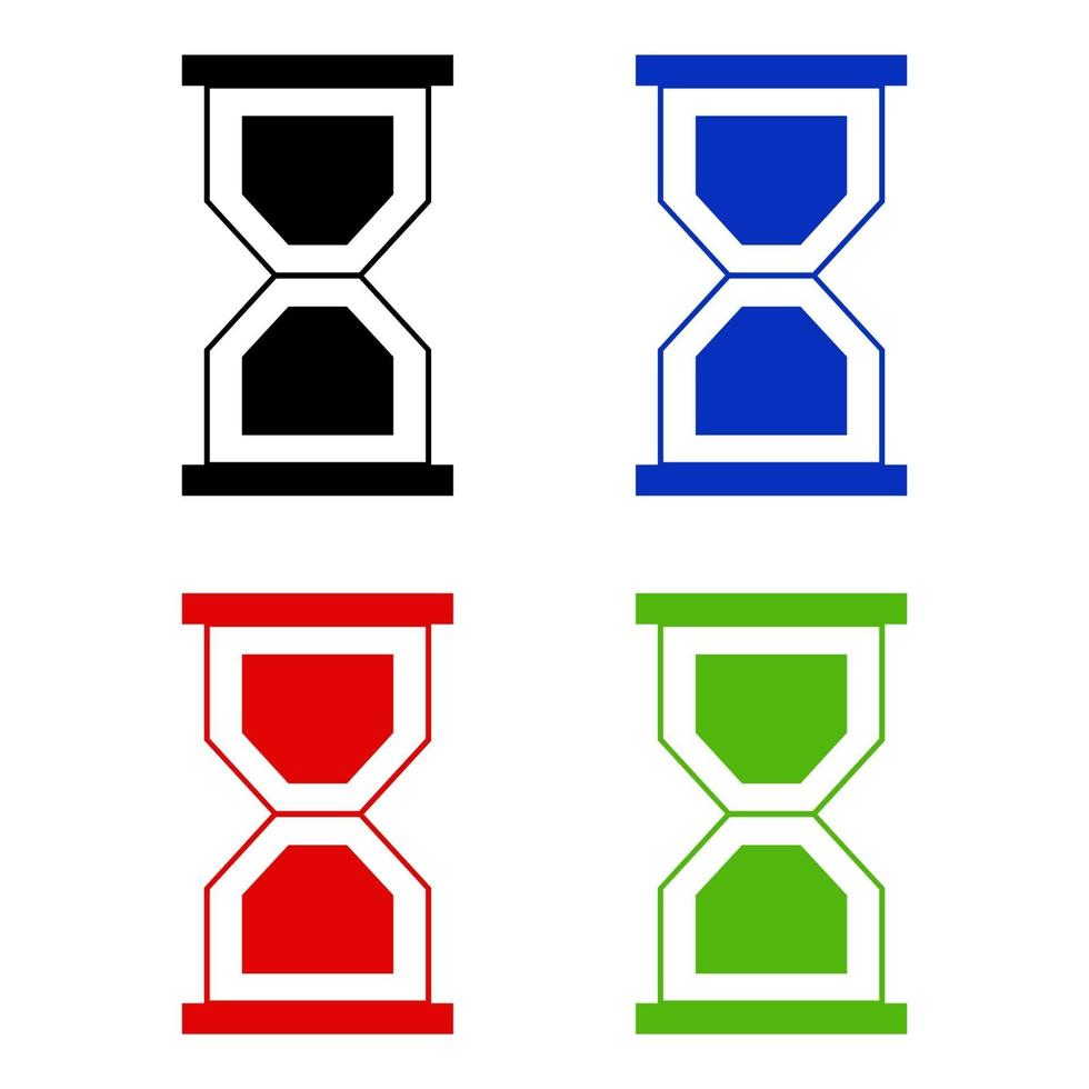 Hourglass On White Background vector