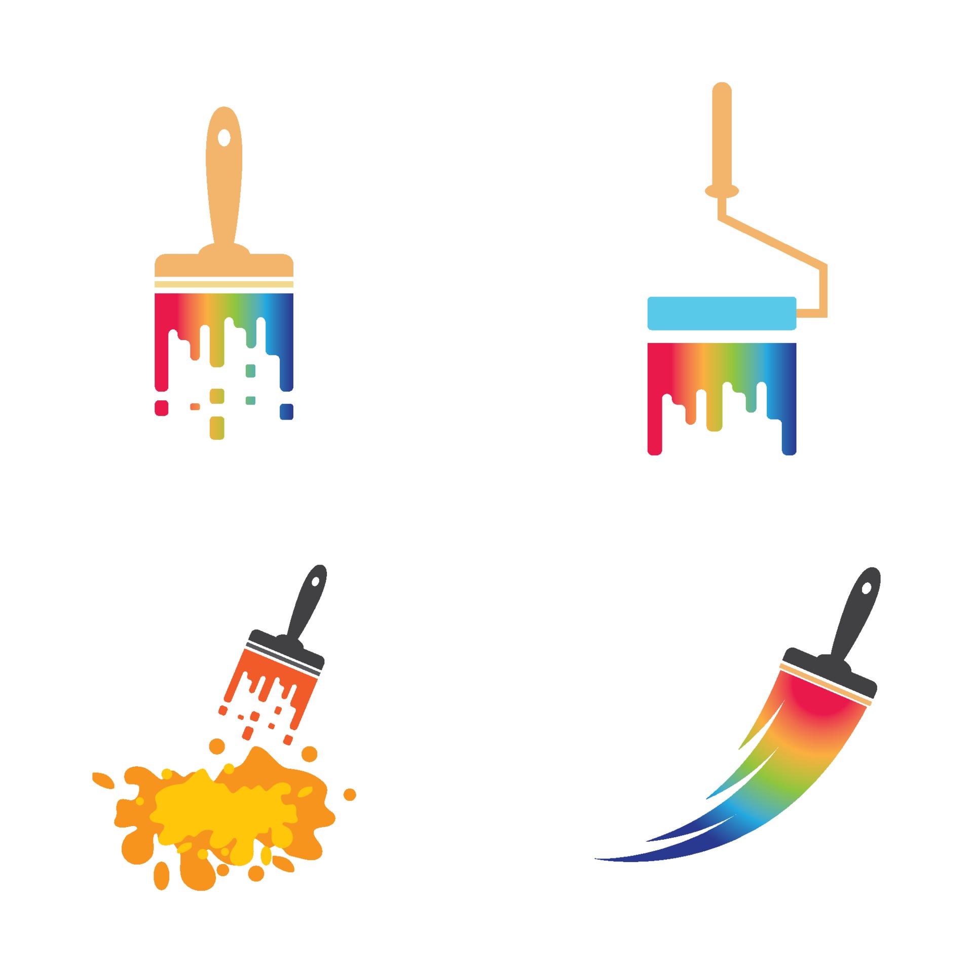 Paintbrush logo images illustration 2084844 Vector Art at Vecteezy