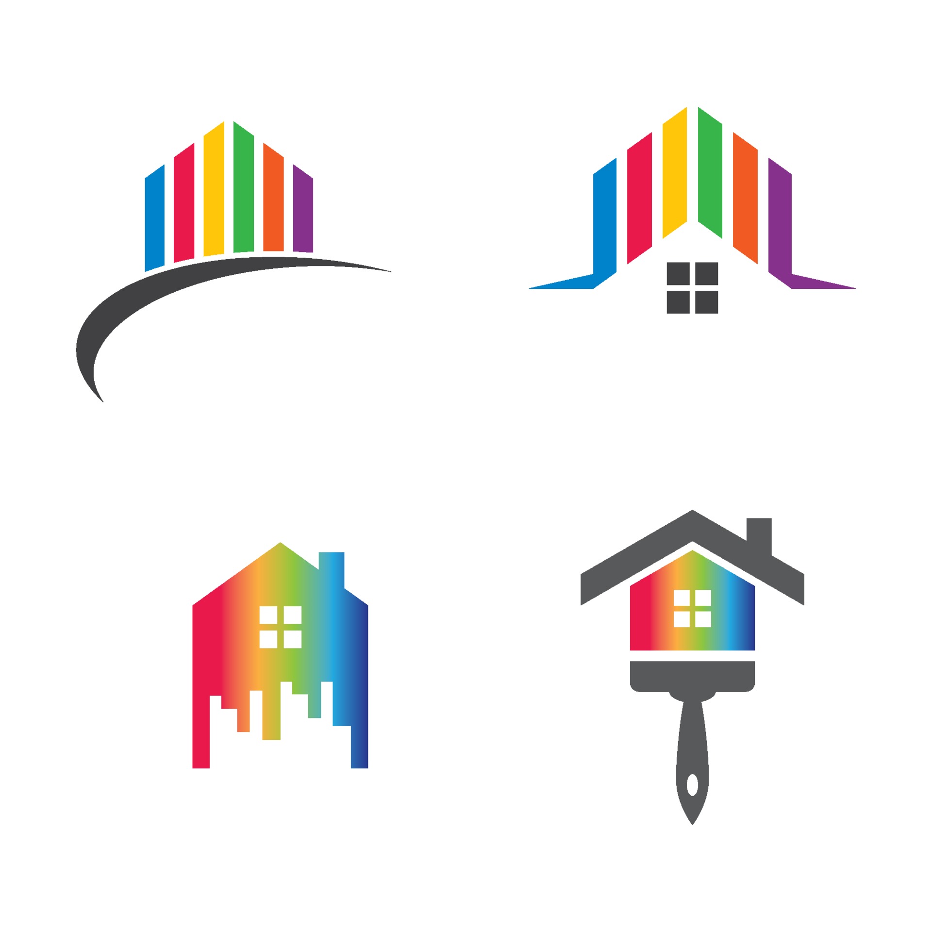 Paintbrush logo images illustration 2084865 Vector Art at Vecteezy