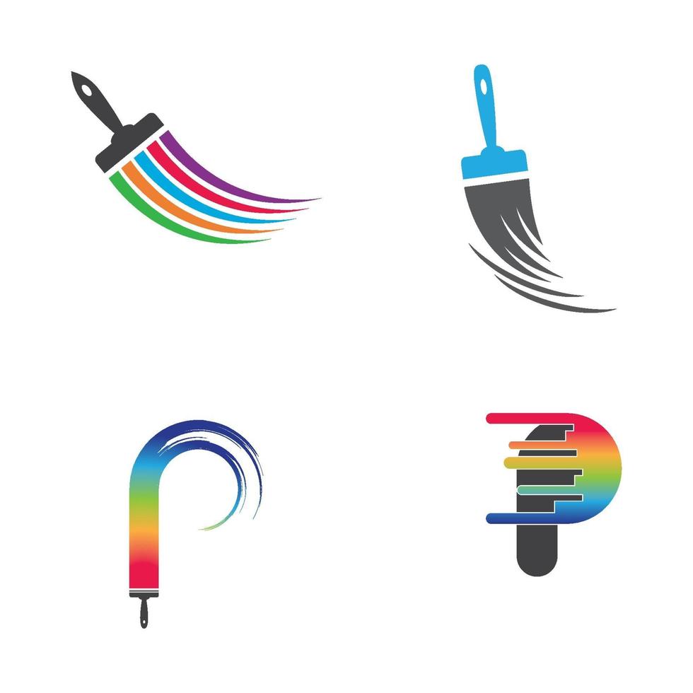 Paintbrush logo images illustration 2084885 Vector Art at Vecteezy