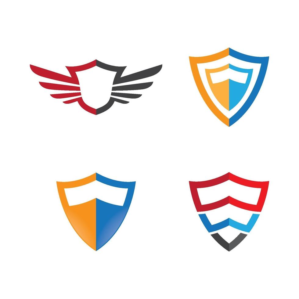 Shield logo images set vector