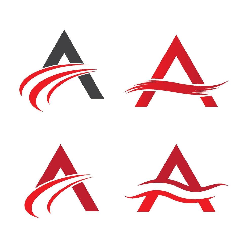 Letter a logo images vector