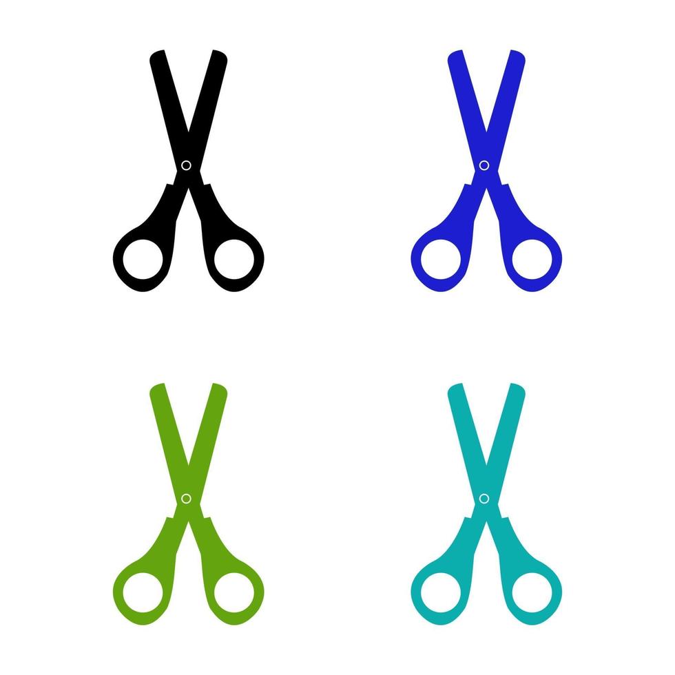 Scissor On White Background vector